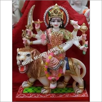 Indian Marble Durga Statue
