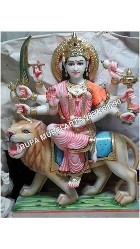 Indian Marble Durga Mata Statue