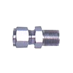 NPT Male Connector - Stainless Steel, 1/4 inch Size, NPT Thread Type, 150 PSI Working Pressure, -20 to 150°C Temperature Range, Polished Finish, 1 inch Length