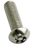 Pin Torx Security Screw Button Head Grade: Aisi 304