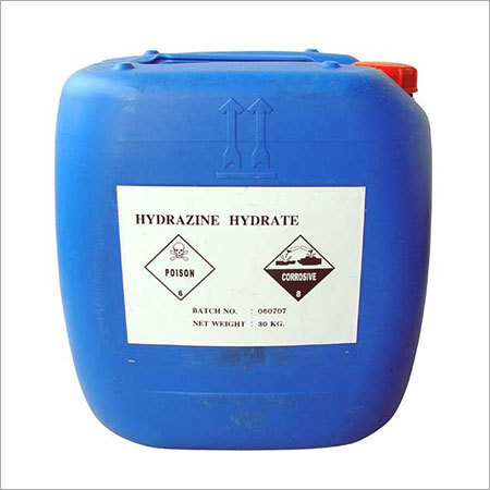 Hydrazine Hydrate 80% - Liquid, N2H4 Molecular Formula, 1.021 g/cm³ Density | Blue Color, High Purity, Ammonia-Like Odor, Active Compound in Agricultural Chemicals