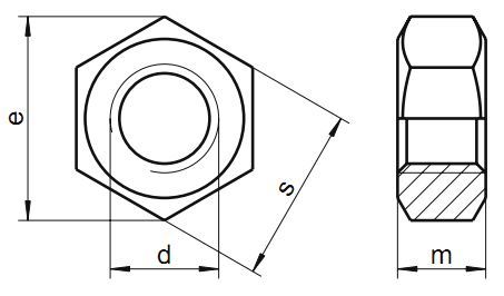 Flange Nuts - Hardened Steel, Variable Size, Hexagonal Shape, Zinc Coating | Features: Integrated Washer, Distributes Pressure, Serrated Flange, Secure Fastening, Prevents Loosening