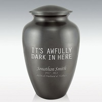 Black Sailboat Classic Brass Cremation Urn Engravable