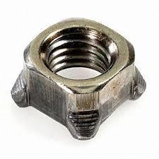 Square Weld Nuts - High Precision Steel, Square Shape With Locating Boss And Welding Projections