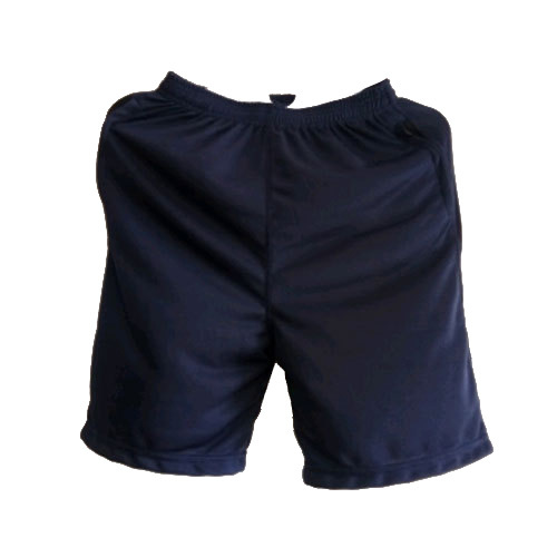 Mens Plain Shorts - Quality Certified Polyester Material, Regular Rise Style, Elegant Black Design