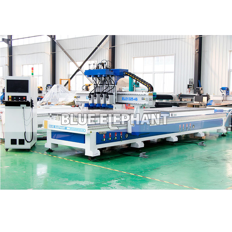 Blue Multi-use Kitchen Cabinet Door Making Woodworking Cnc Router Machine