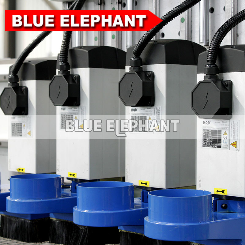 Blue Multi-use Kitchen Cabinet Door Making Woodworking Cnc Router Machine