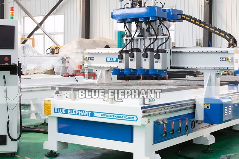 Blue Multi-use Kitchen Cabinet Door Making Woodworking Cnc Router Machine