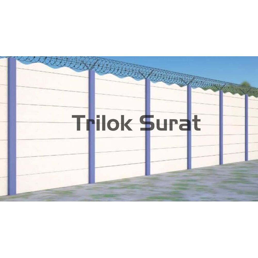 सीमेंट सुरक्षा दीवार