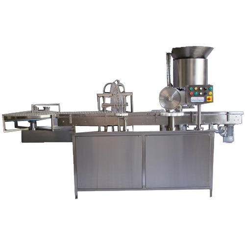 Injectable Dry Powder Filling Machine With Vial Liquid Filling & Rubber Stoppering Machine