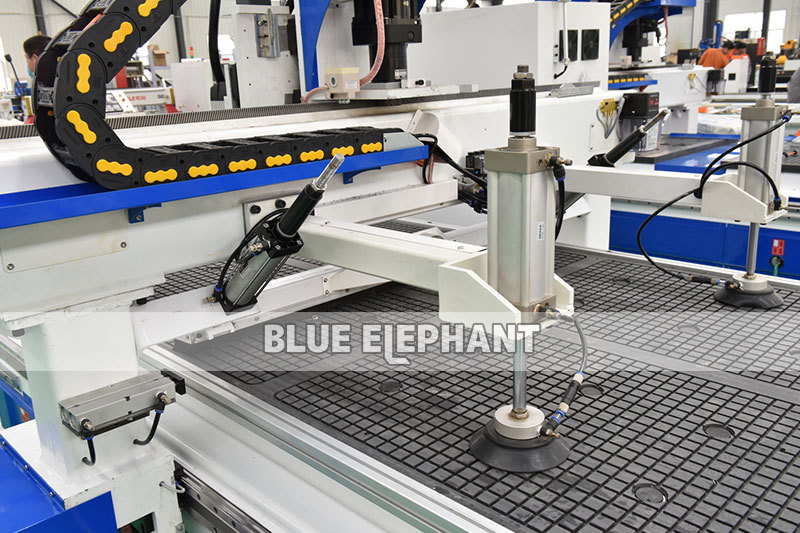 Blue Fully Automated Wood Cnc Furniture Making Machine