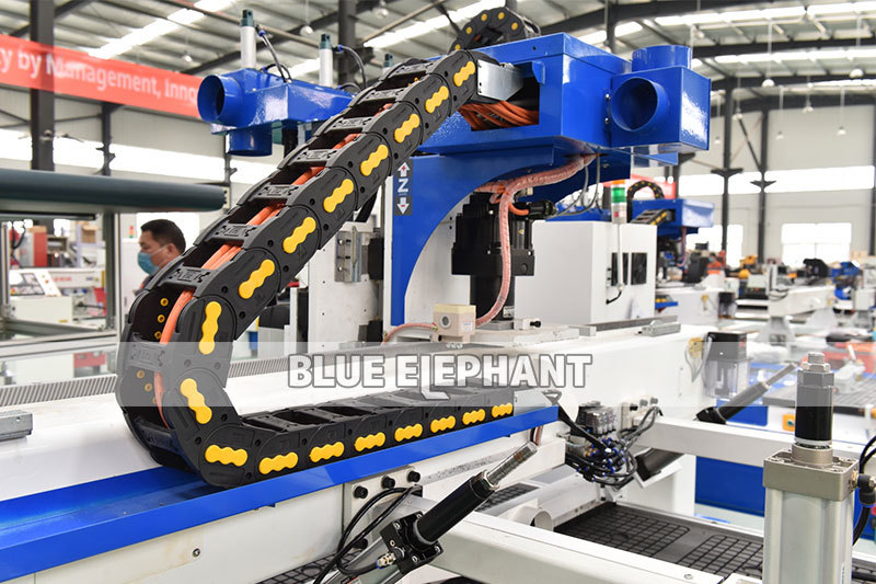 Blue Fully Automated Wood Cnc Furniture Making Machine