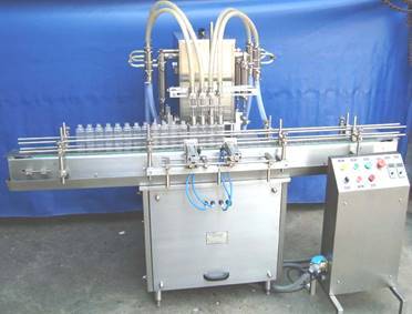 Four Head Volumetric Liquid Bottle Filling Machine