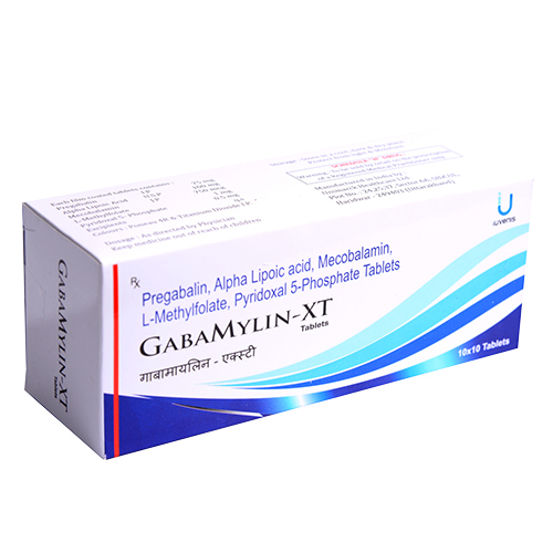 प्रीगैबलिन अल्फा लिपोइक एसिड मेकोबालामिन एलमेथाइलफोलेट पाइरिडोक्सल 5फॉस्फेट टैबलेट