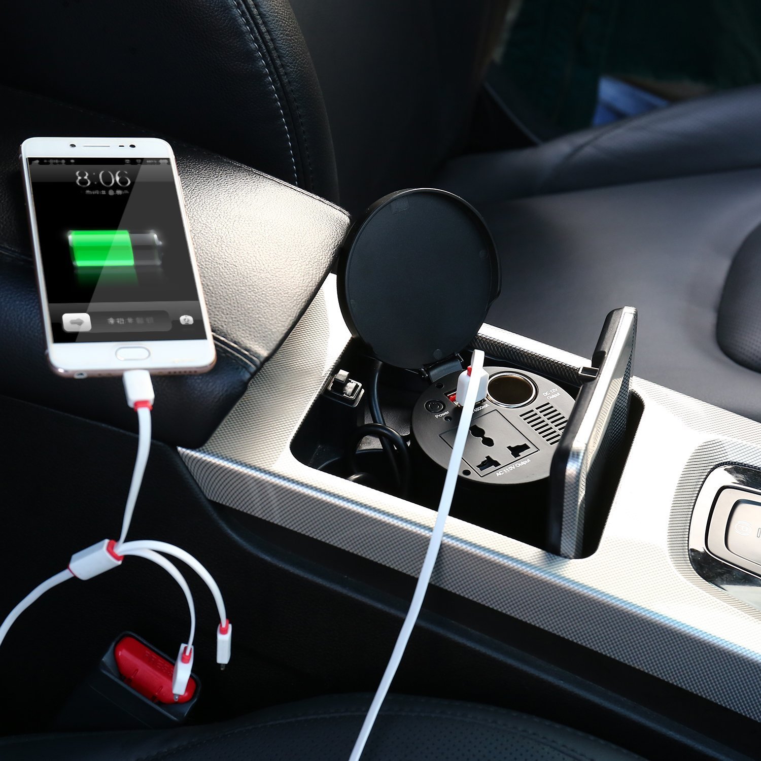 Power Inverter For Cars - 12v Working Voltage, Modified Sine Wave Output | High Safety, Auto-shutdown, Reliable Durability
