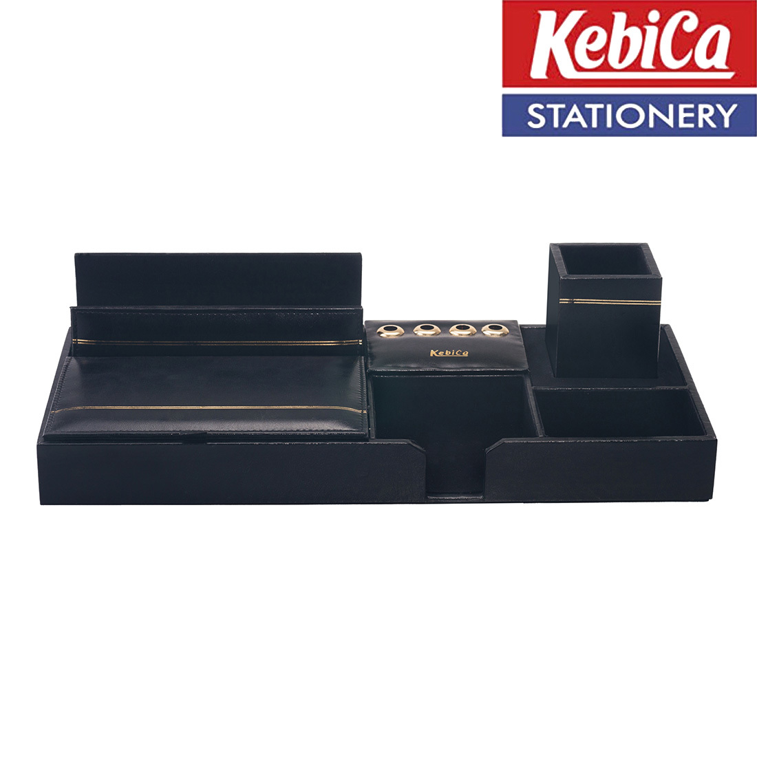 Durable And Rust Proof Faux Leather Desk Organizer (604)