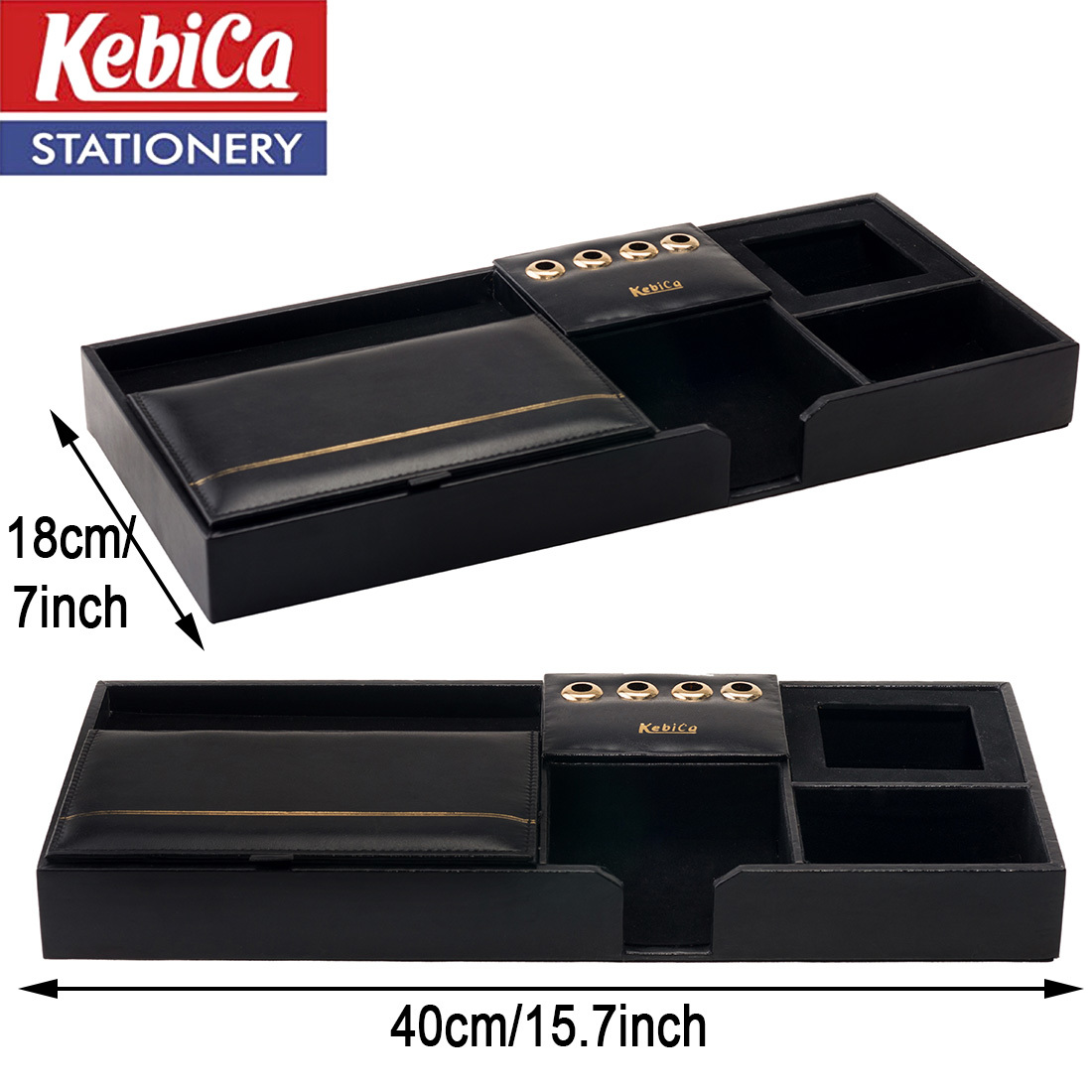 Durable And Rust Proof Faux Leather Desk Organizer (604)