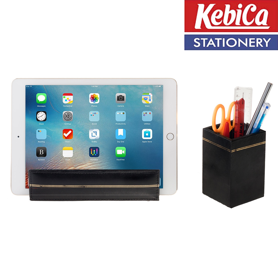 Durable And Rust Proof Faux Leather Desk Organizer (604)