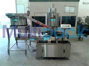Automatic Aluminum Cap Sealing Machine - Stainless Steel, Height Adjustable Design, 3600-12000 Vials/hour Output | Low Noise Operation, Self-lubricating Guide Profile, Variable Sealing Pressure