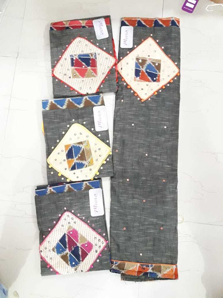 Cotton Matching Set - Cotton Silk Fabric, Printed Design, Full Sleeves Style, 4-piece Collection