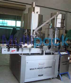 Six Head Ropp Capping Machine - Stainless Steel, 6 Sealing Heads, Up To 120 Bpm | Automatic, Computerized, Height Adjustable