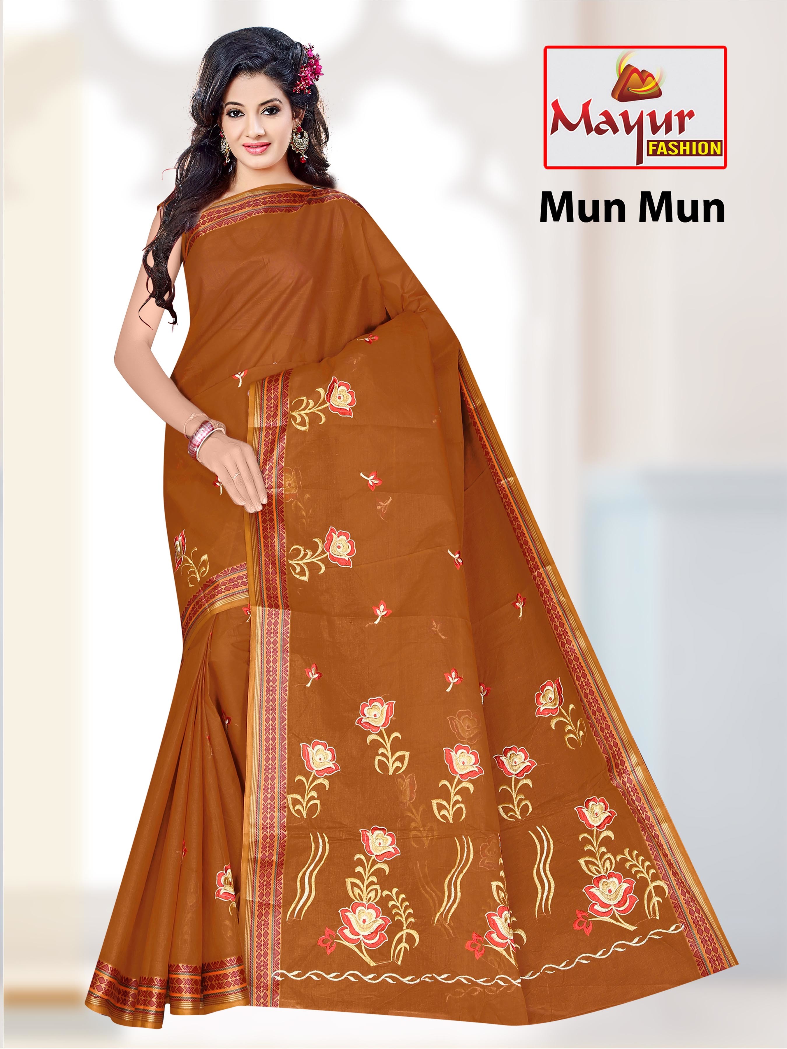 Cotton Work Saree Length: 5.50  Meter (M)