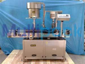 Automatic Ropp Capping Machine - Stainless Steel, Up To 180 Bpm, 10 Sealing Heads | Versatile Design, Height Adjustable, Frequency Speed Control, 1 Year Warranty