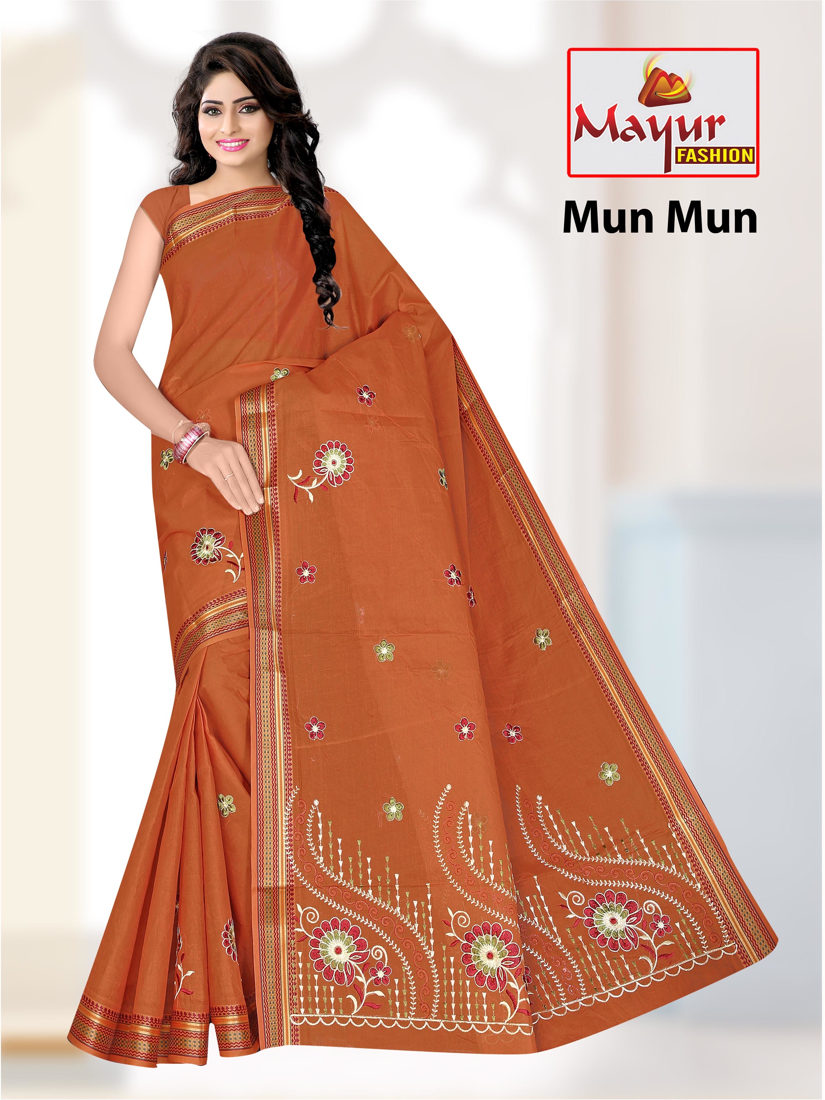 16 Designer Cotton Work Saree