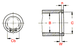 Circlips Type B Internal Stainless Steel Standard: Din 472