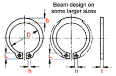 Circlips External Type A Stainless Steel Standard: Din 471