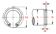 Circlips External Type A Stainless Steel Standard: Din 471