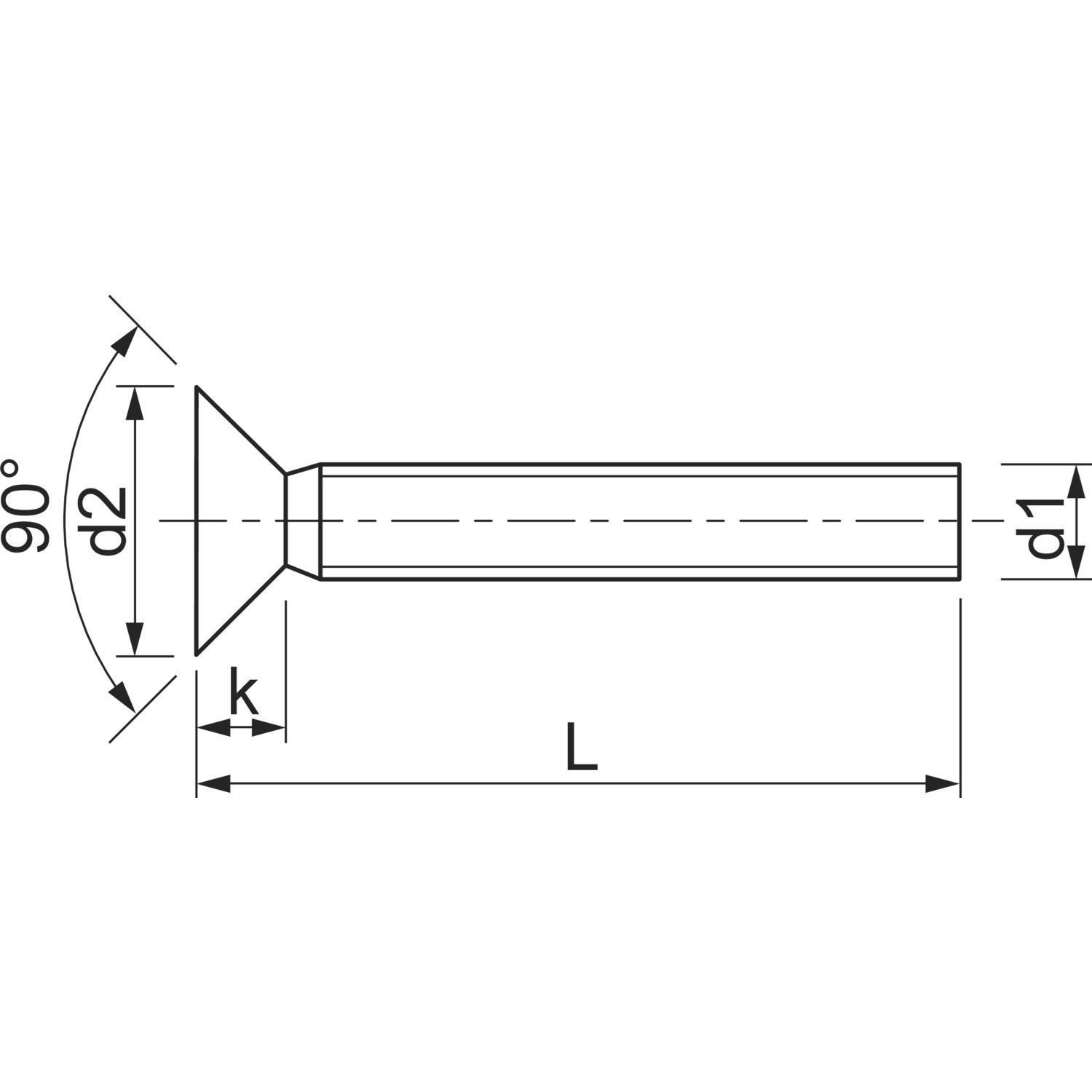 Stainless Steel Aisi 304 Grade A2 Countersunk Head Cross Recessed Machine Screw - M1.0 To M8, Flush Fixing, Din 965 Standard