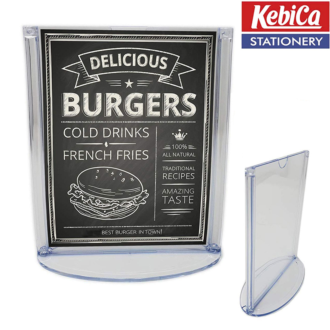 Light Weghit B5 Size Menu Holder Double Sided Visibility