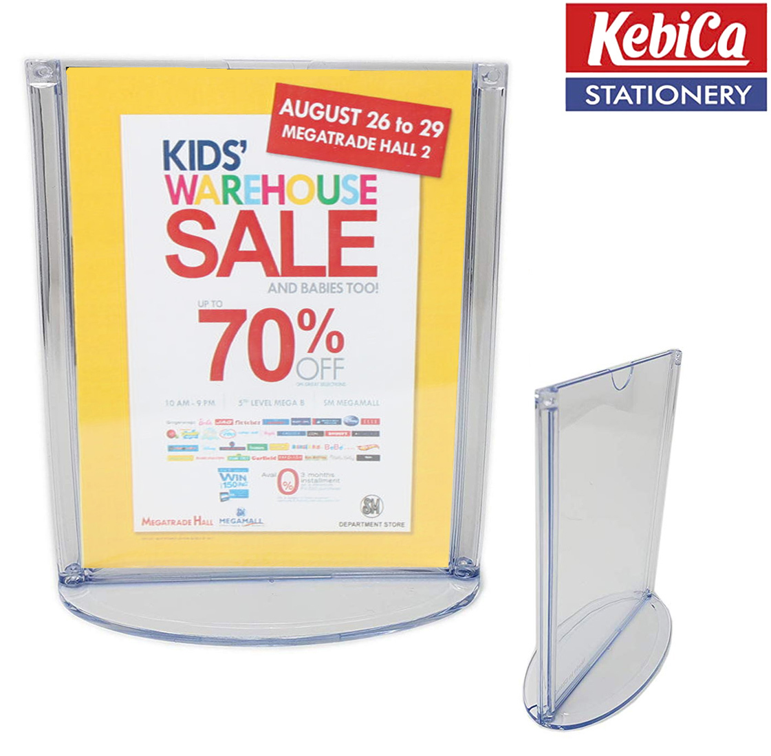 Light Weghit B5 Size Menu Holder Double Sided Visibility