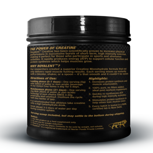 Creatine Monohydrate Health Supplement Jar