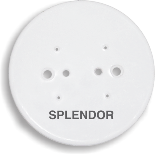Pressfit Round Cover Plate - High-Quality Plastic, 3.5" and 4.5" Sizes | Perfect for Ceiling Lamps and Junction Boxes, White Finish
