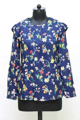 फ्लावर प्रिंटेड लेडीज टॉप्स