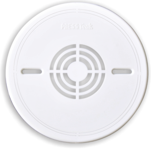 Pressfit 6.5" Badshah Fan Plate - High-Quality Plastic Body | Covers Ceiling and Round Electrical Boxes, Includes Perfect Screw Holes, White