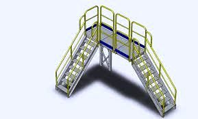 Frp Industrial Crossover Platform / Bridge Ladder