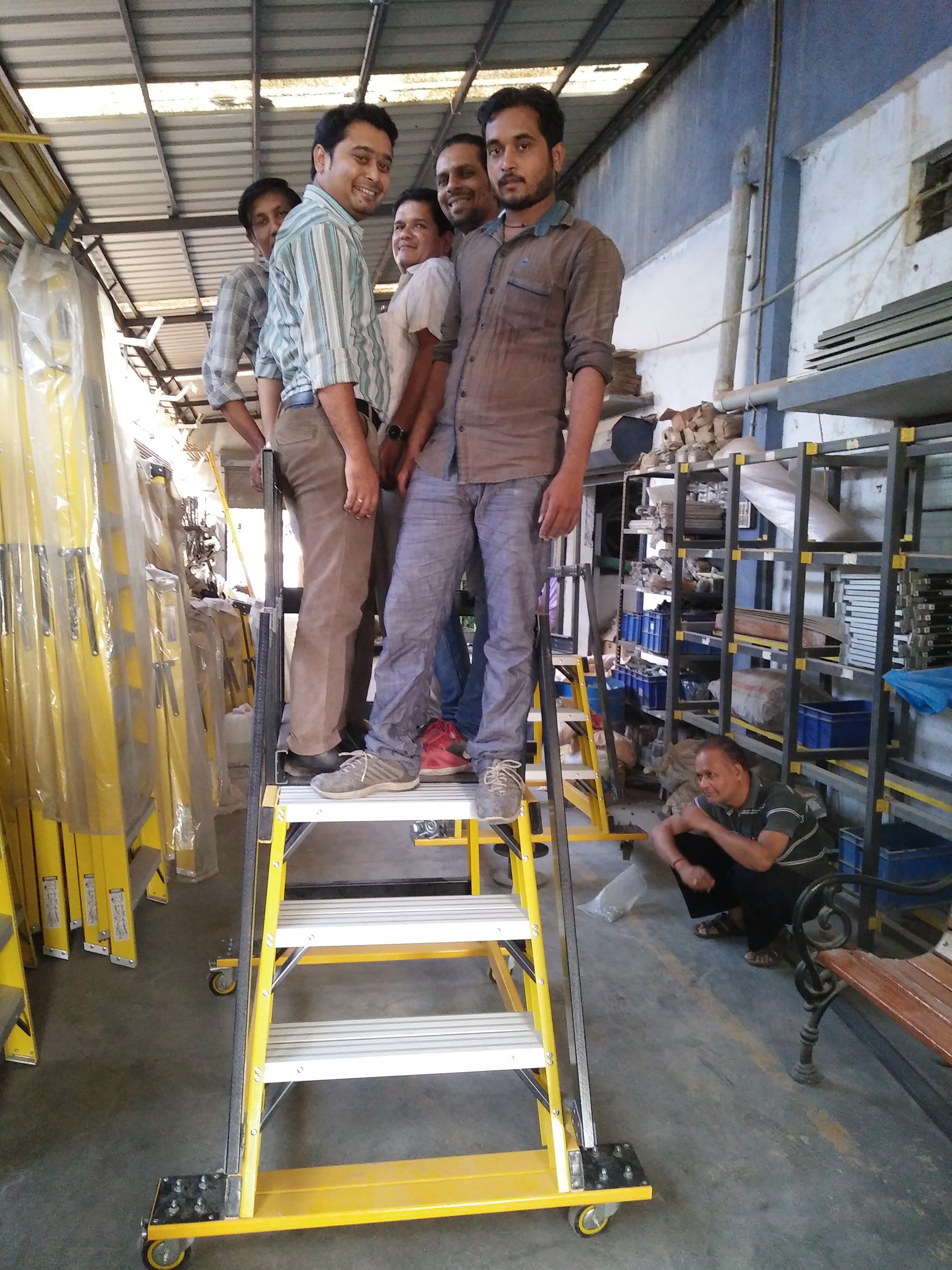 Mobile Platform Frp Ladder