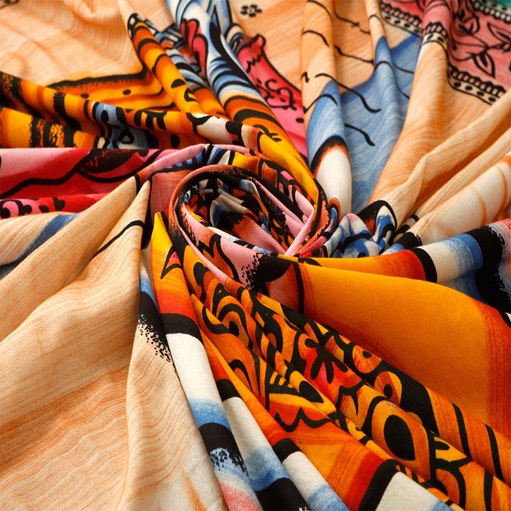 Multi Color Lord Ganesha Indian Traditional Religious 100% Cotton Printed Wall Hangings Wall Home Decor Tapestry