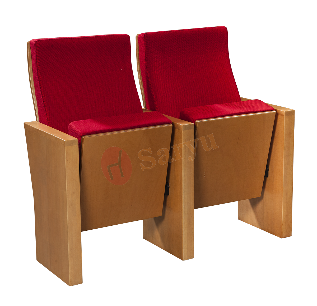 Auditorium Chair - Fabric & Metal, 1000x540 Mm | Dampening Effect Seat For Lecture Halls, Weight 26 Kg, Thickness Tolerance 10 Mm