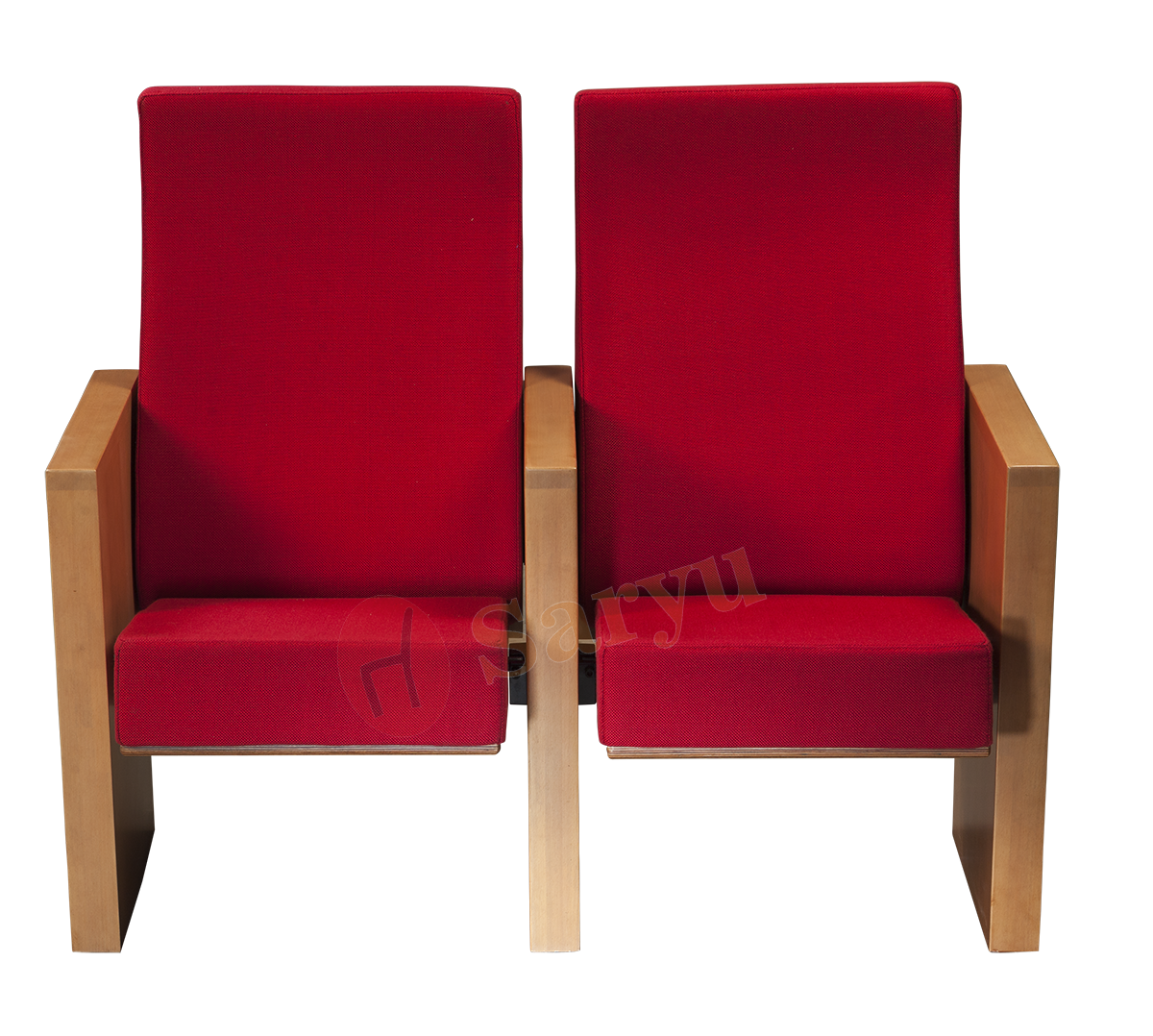Auditorium Chair - Fabric & Metal, 1000x540 Mm | Dampening Effect Seat For Lecture Halls, Weight 26 Kg, Thickness Tolerance 10 Mm