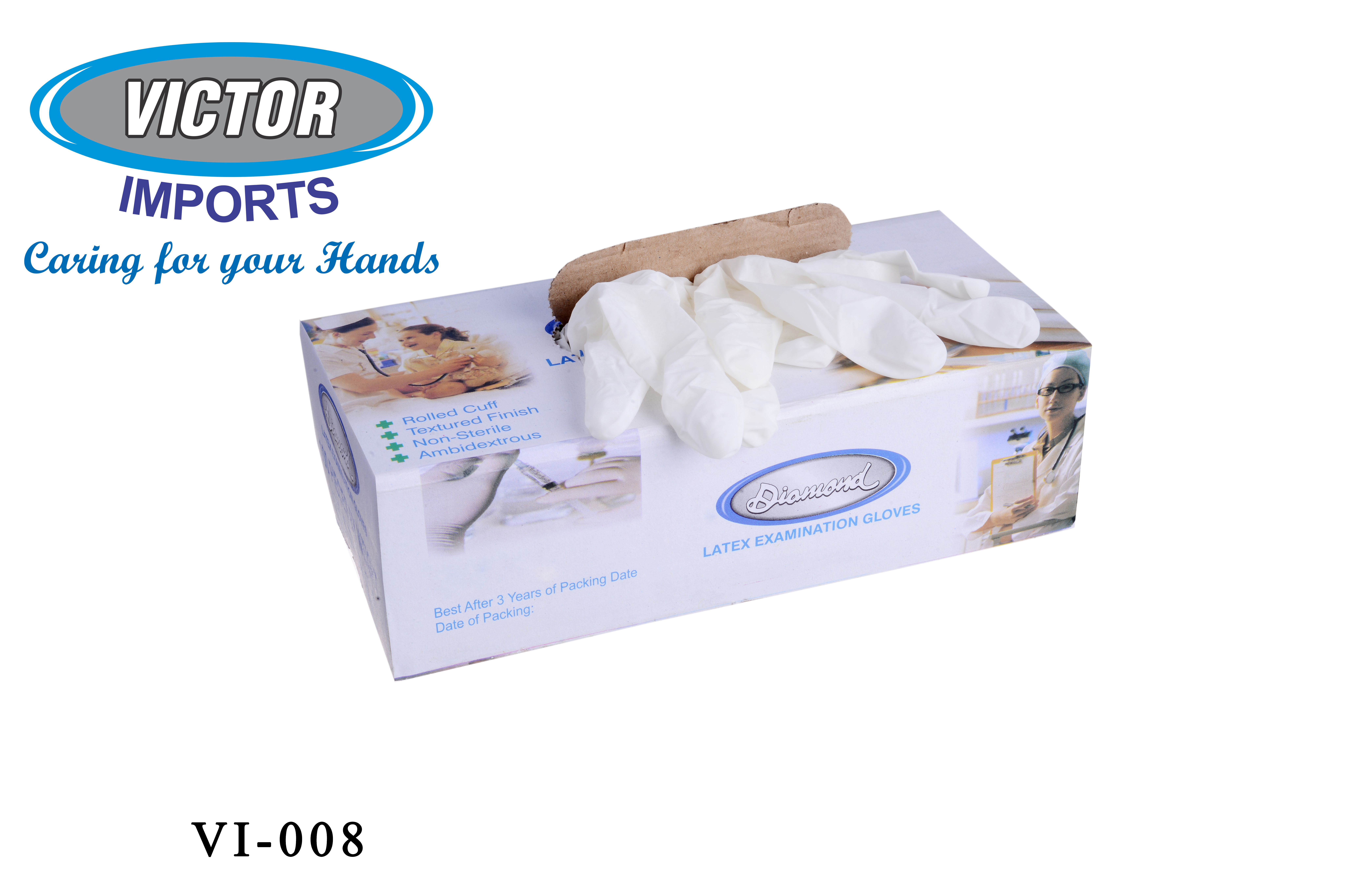 Disposable Hand Gloves - Color: White