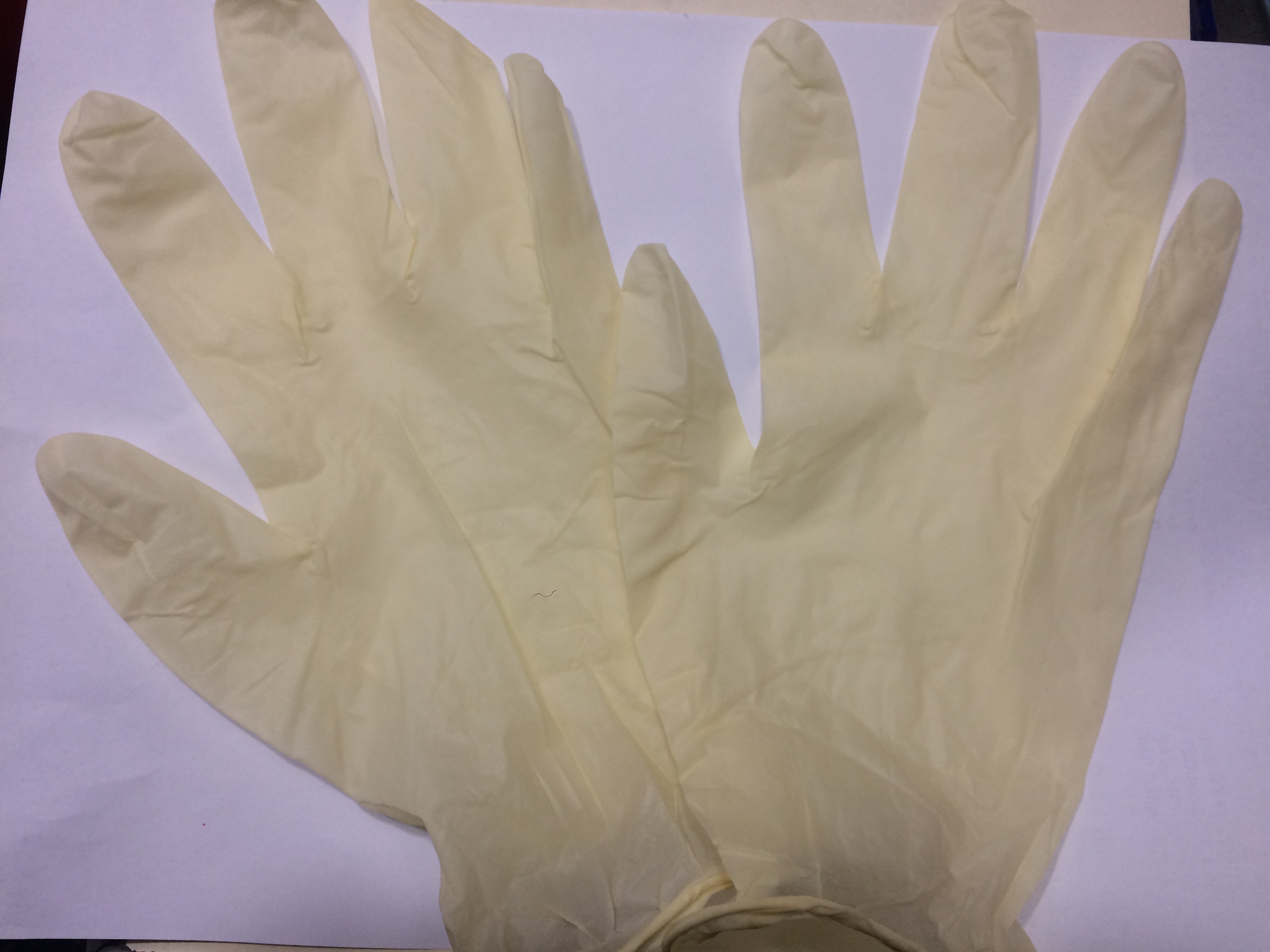 Disposable Hand Gloves - Color: White