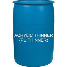 Acrylic Thinner - Solvent Based, 55 Gallon Drum | Blue Color, 0.85 g/cm³ Density, 1 Year Shelf Life