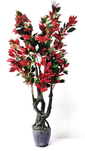 Ficus Artificial Plant - Plastic Material, 150 Cm X 90 Cm | Durable, Easy To Clean, Eco-friendly, Non-toxic, Ideal For Indoor Decor