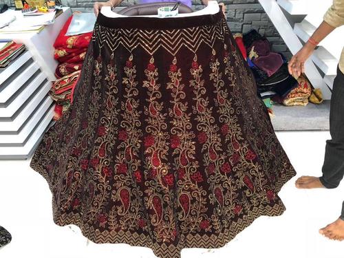 Designer Lehenga Decoration Material: Lace