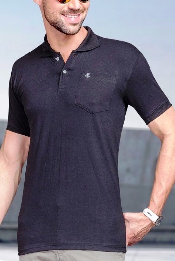 Mens Casual T-shirts - Cotton, Size M/l/xl, Color Options: Blue, White, Black, Grey, Yellow, Red, Sky Blue, Green | Features Polo Collar, Short Sleeves, Plain Pattern, Designed For Boys & Men