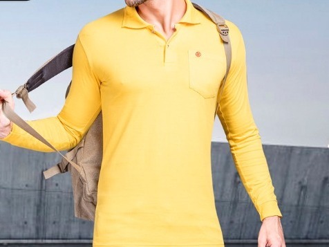 Mens Casual T-shirts - Cotton, Size M/l/xl, Color Options: Blue, White, Black, Grey, Yellow, Red, Sky Blue, Green | Features Polo Collar, Short Sleeves, Plain Pattern, Designed For Boys & Men
